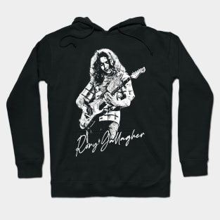 Rory Gallagher / Vintage Look Fanart Design Hoodie